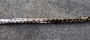 tarnish on viking knit sterling silver