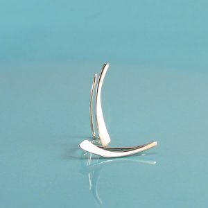 Sterling Silver Curve Ear Climbers