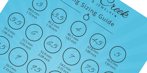 Silver Creek Ring Sizing Guide