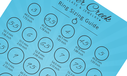 Silver Creek Ring Sizing Guide Silver Creek Ring Sizing Guide