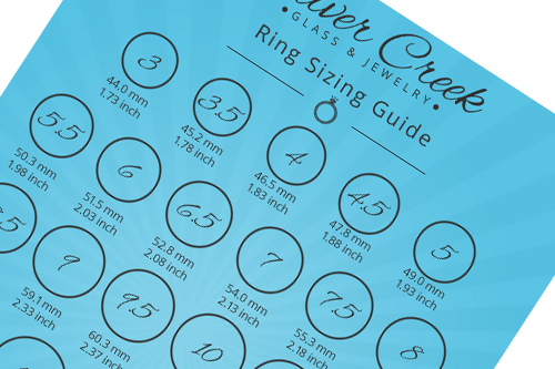 Silver Creek Ring Sizing Guide
