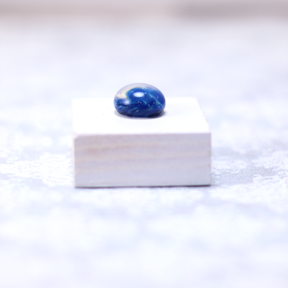 Cobalt Silver Cabochon