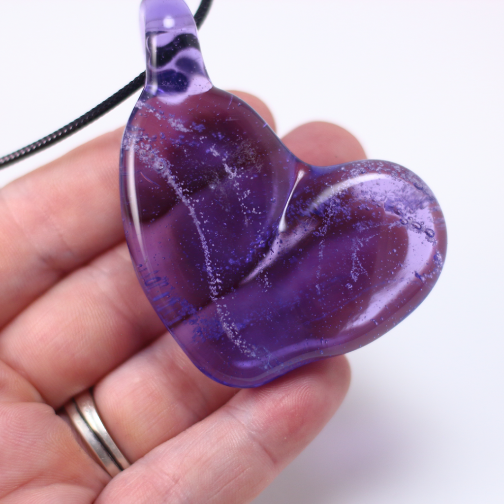 Memorial Glass Heart Ornament