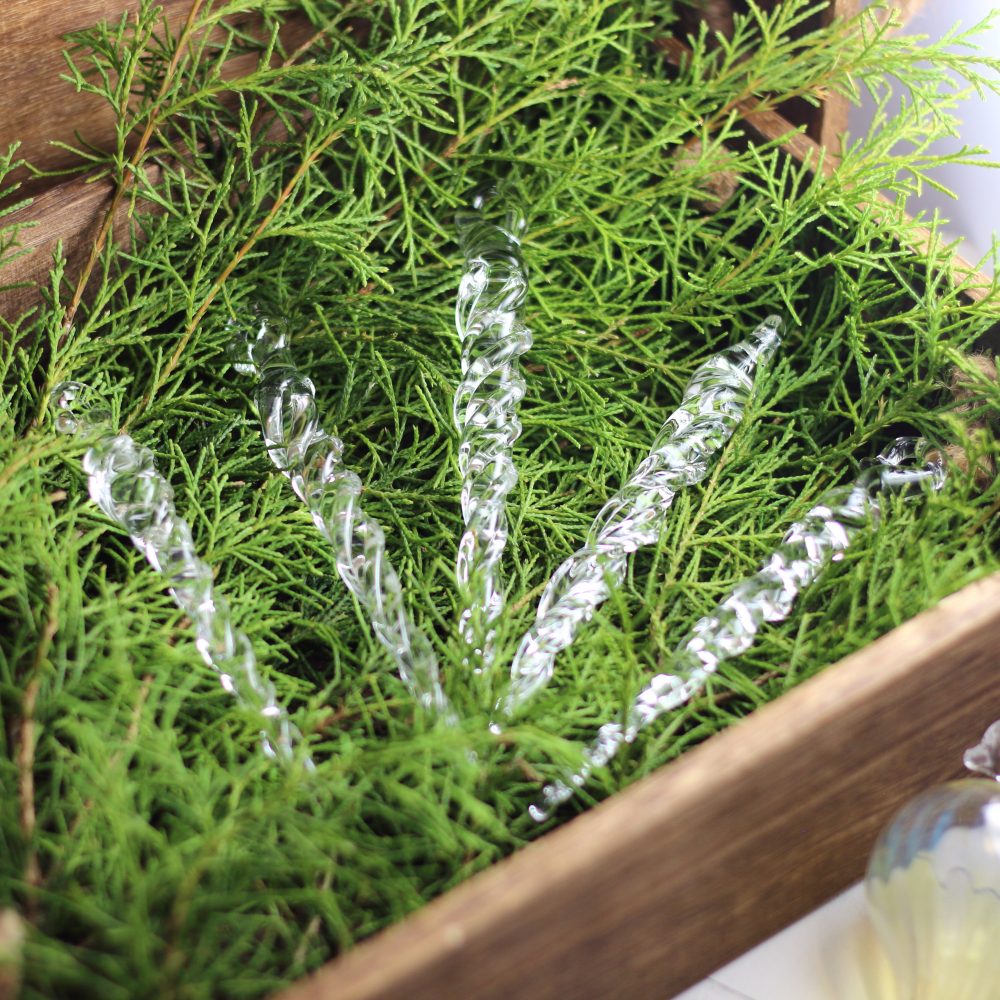 Tri-twist Icicle Christmas Ornaments