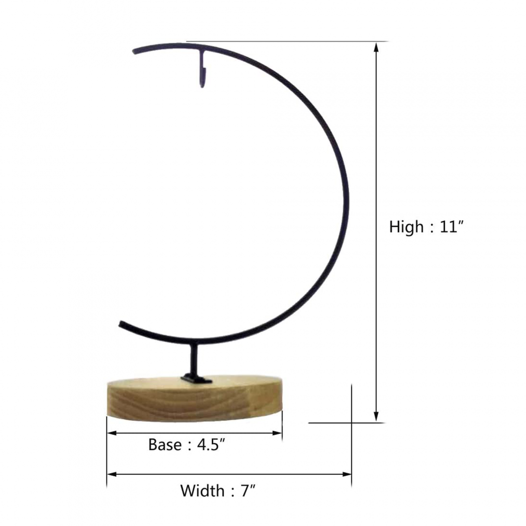 black ornament stand