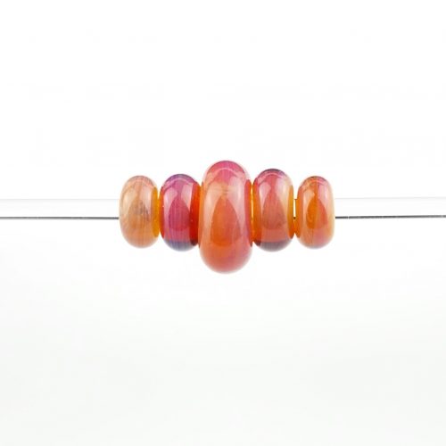 Set of 5 Tropical Sunset Beads
