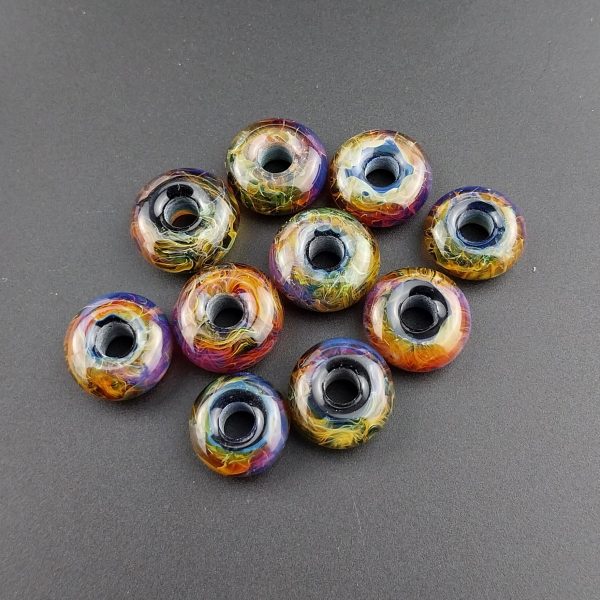 tie-dye v2 boro glass beads
