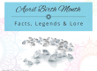 Image of diamonds with the text April birth month facts, legends and lore