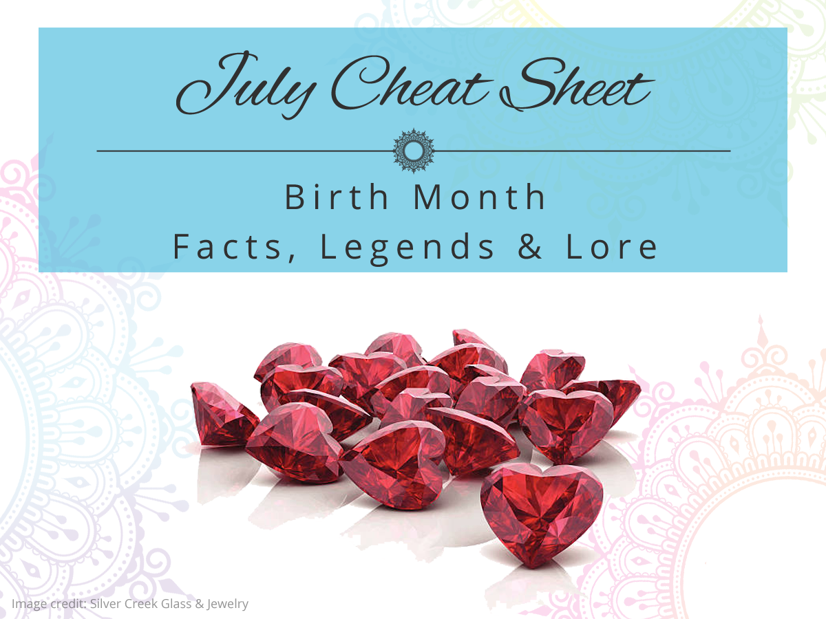 July Birth Month Cheat Sheet
