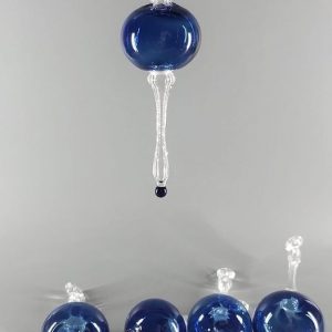 Blue Finial Ornament Set