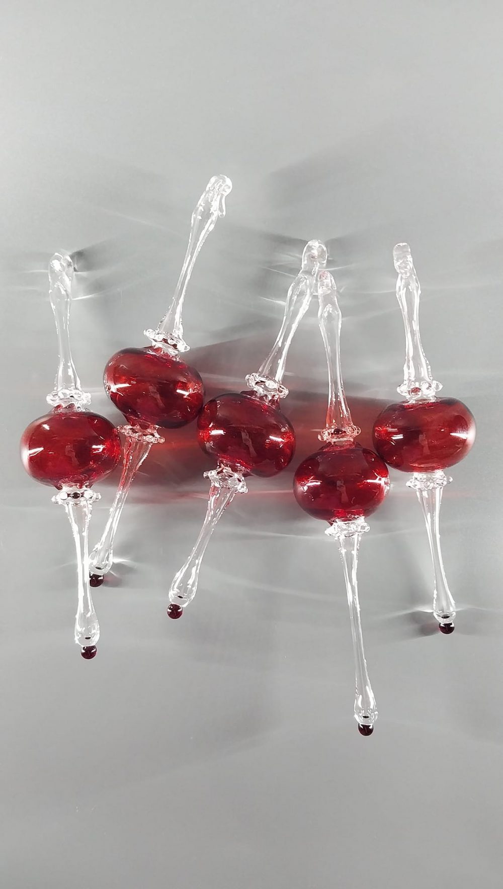 Red Ornament Set of 5